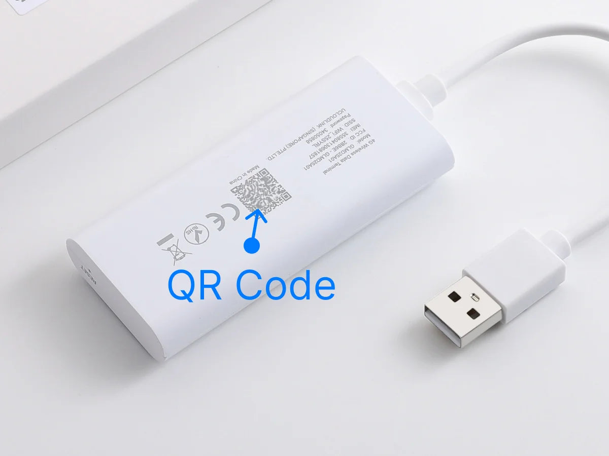 Scan the QR code on D200 with a phone camera